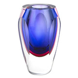 6 Mouth Blown Purple Art Glass Vase - Homeroots - Flyclothing LLC