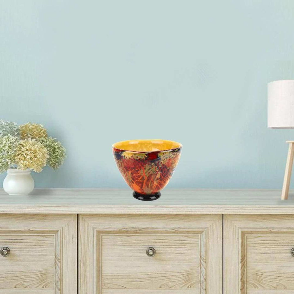 11 Mouth Blown Art Glass Centerpiece Or Punch Bowl - Homeroots - Flyclothing LLC