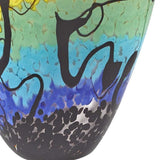 75 Mouth Blown Art Glass Oval Vase - Homeroots - Flyclothing LLC