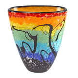 75 Mouth Blown Art Glass Oval Vase - Homeroots - Flyclothing LLC
