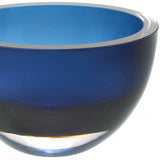6 Mouth Blown European Made Lead Free Midnight Blue Crystal Bowl - Homeroots - Flyclothing LLC