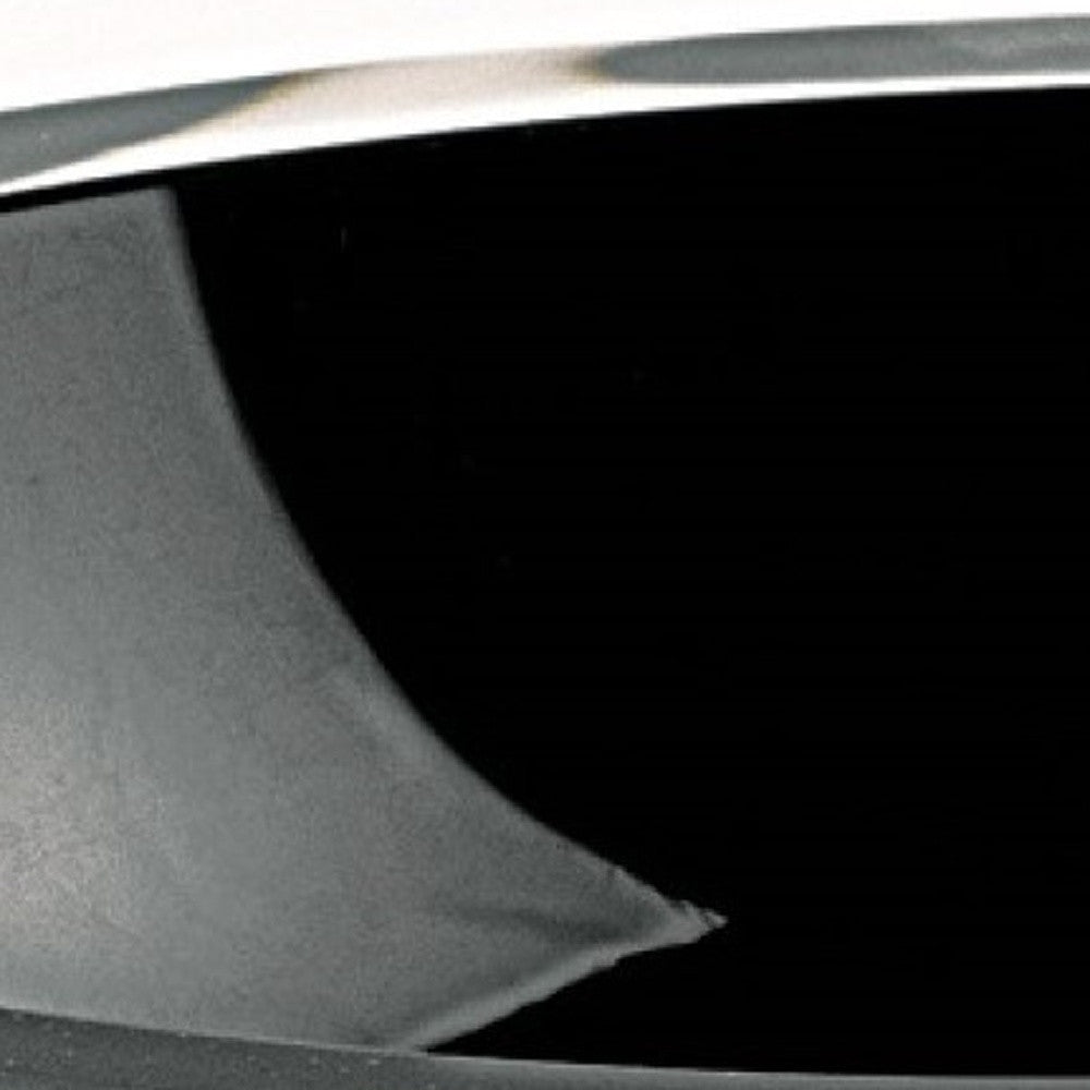 6" Black Mouth Blown Crystal Thick Walled Bowl - Homeroots