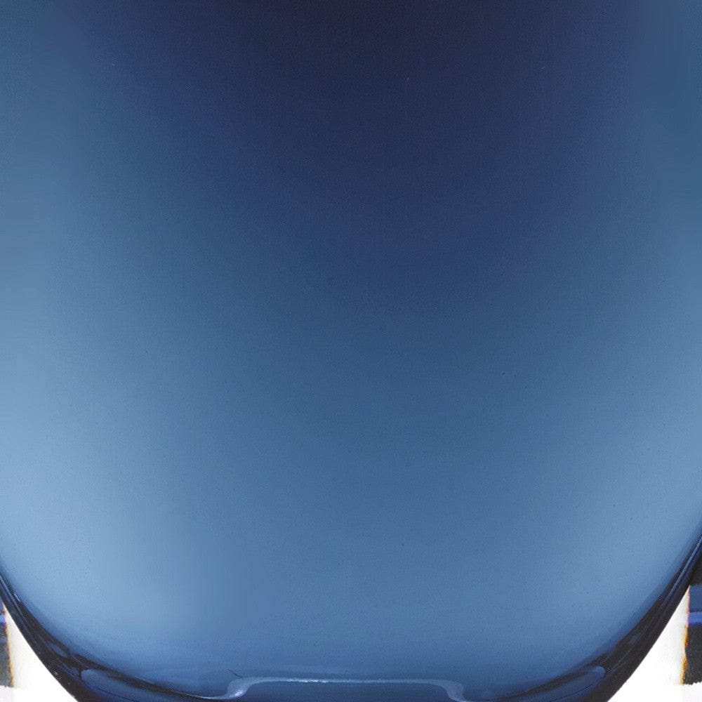 8 Mouth Blown Glass European Made Midnight Blue Pocket Shaped Vase - Homeroots - Flyclothing LLC