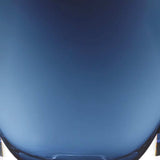 8 Mouth Blown Glass European Made Midnight Blue Pocket Shaped Vase - Homeroots - Flyclothing LLC