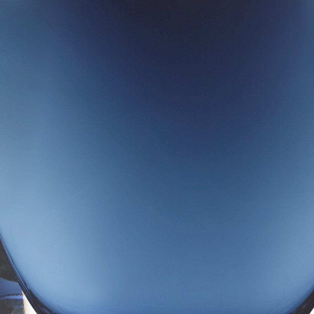 8 Mouth Blown Glass European Made Midnight Blue Pocket Shaped Vase - Homeroots - Flyclothing LLC