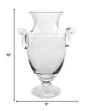 12 Mouth Blown Crystal European Made Trophy Vase - Homeroots - Flyclothing LLC