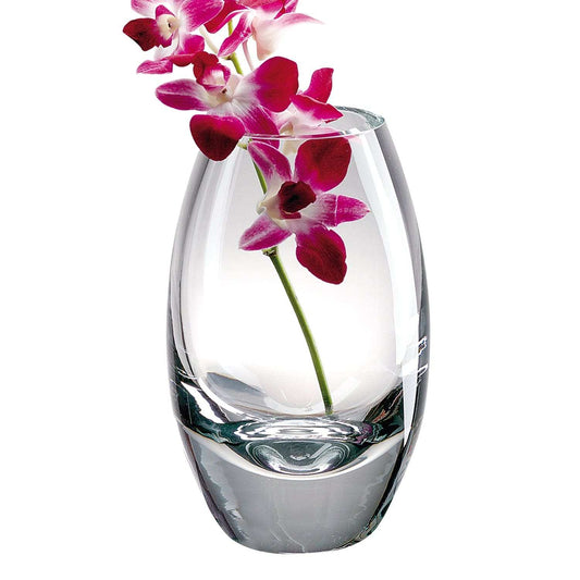 9 Mouth Blown Crystal European Made Vase - Homeroots - Flyclothing LLC