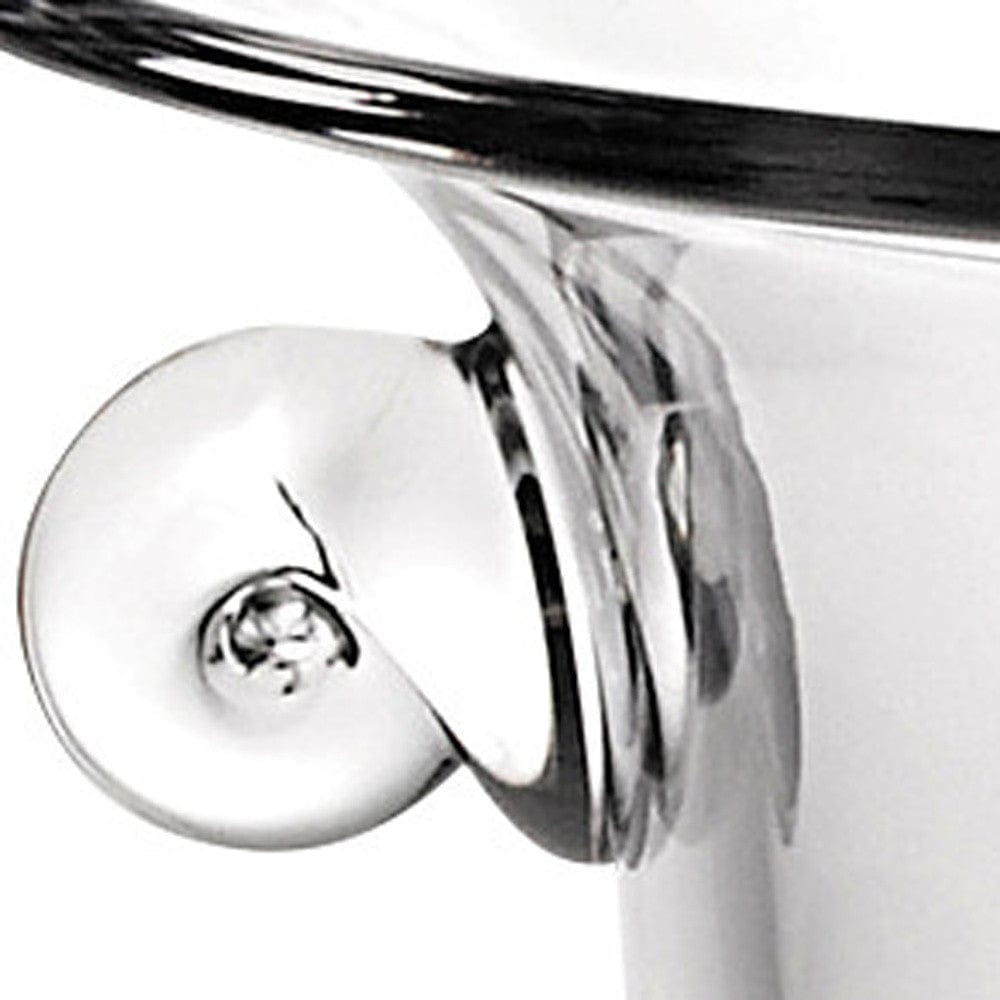 11" Clear Mouth Blown Crystal Round Pedestal Centerpiece Bowl - Homeroots