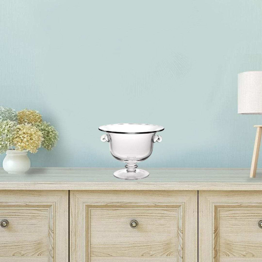 13 Mouth Blown Crystal Trophy Centerpiece Fruit Or Punchbowl - Homeroots - Flyclothing LLC