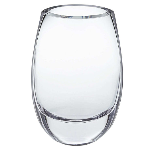 8 Mouth Blown Polish Oval Thick Walled Vase - Homeroots - Flyclothing LLC