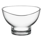 7" Clear Mouth Blown Slant Edge Glass Candy Bowl - Homeroots