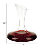2 X 75 X 95 Mouth Blown Crystal Lead Free Wine Carafe 32 Oz - Homeroots - Flyclothing LLC