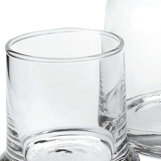 4 X 6 X 7 Clear Glass 2 Pc Glass Bedside Or Desktop Carafe Set 10 Oz - Homeroots - Flyclothing LLC
