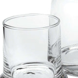 4 X 6 X 7 Clear Glass 2 Pc Glass Bedside Or Desktop Carafe Set 10 Oz - Homeroots - Flyclothing LLC