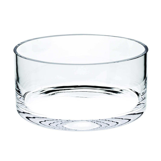 8 Mouth Blown Lead Free Classic Glass Cylinder Bowl - Homeroots - Flyclothing LLC