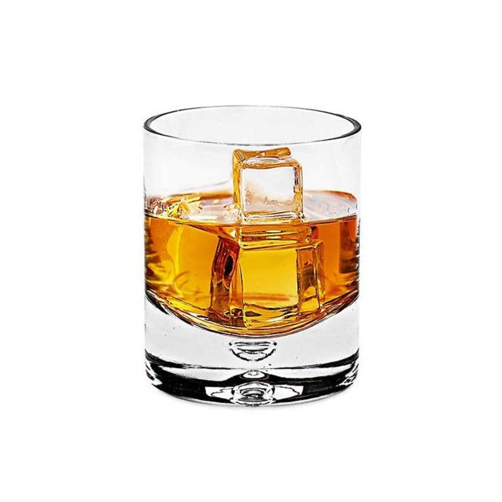 4 Pc Set Old Fashioned Lead Free Crystal Scotch Glass 8 Oz - Homeroots - Flyclothing LLC