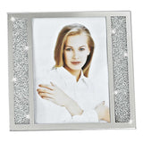 5 X 7 Silver Crystalized Picture Frame - Homeroots - Flyclothing LLC