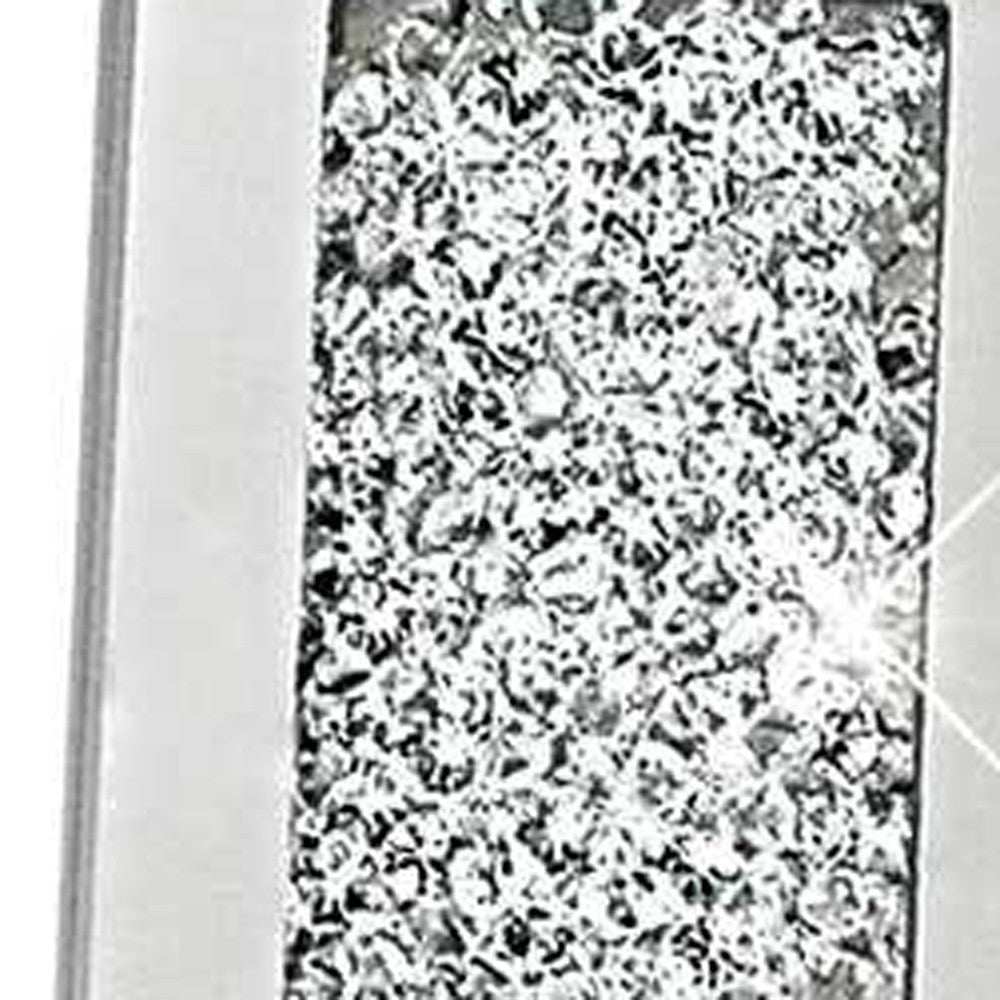 5 X 7 Silver Crystalized Picture Frame - Homeroots - Flyclothing LLC