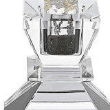 Hand Crafted Crystal Pair Of Handcrafted Candle Holders - Homeroots - Flyclothing LLC