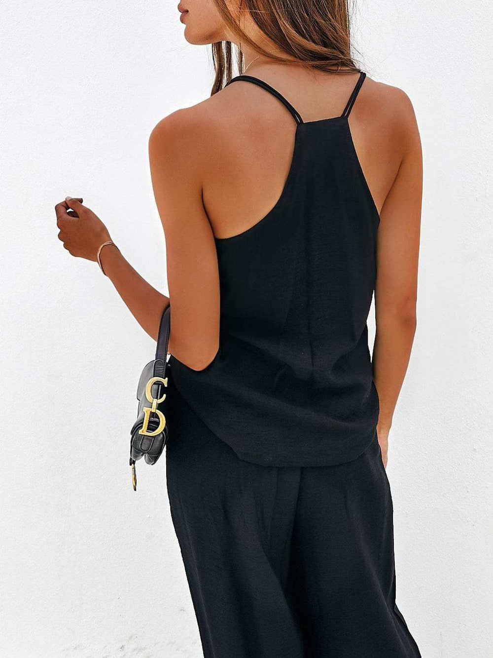 Spaghetti Strap Cami and Wide Leg Pants Set - Trendsi - Flyclothing LLC