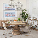 Showstopper Circular Rolling Gold Bar Cart - Homeroots - Flyclothing LLC