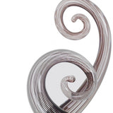 11" Clear and Brown Murano Glass Modern Abstract Tabletop Sculpture - Homeroots - Flyclothing LLC