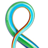 12" Clear and Rainbow Murano Glass Modern Abstract Tabletop Sculpture - Homeroots - Flyclothing LLC