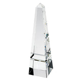 12" Clear Crystal Obelisk Statue - Homeroots - Flyclothing LLC