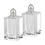 Handcrafted Optical Crystal And Silver Large Size Salt And Pepper Shakers - Homeroots - Flyclothing LLC