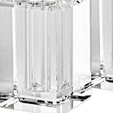 Handcrafted Optical Crystal And Silver Large Size Salt And Pepper Shakers - Homeroots - Flyclothing LLC