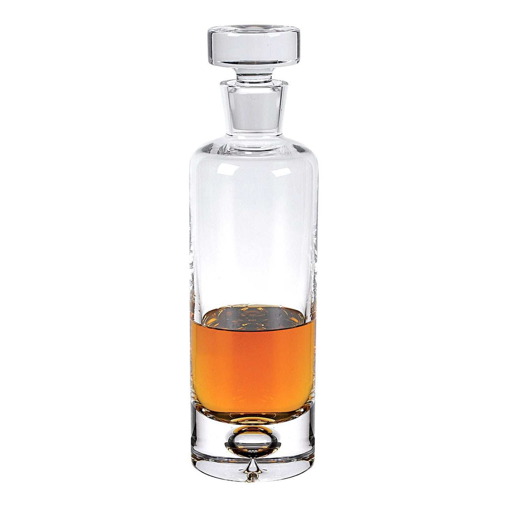 Mouth Blown European Crystal Round Decanter 28 Oz - Homeroots - Flyclothing LLC