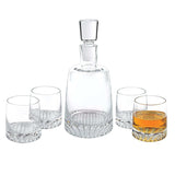 Mouth Blown European Crystal 5 Pc Whiskey Set - Homeroots - Flyclothing LLC