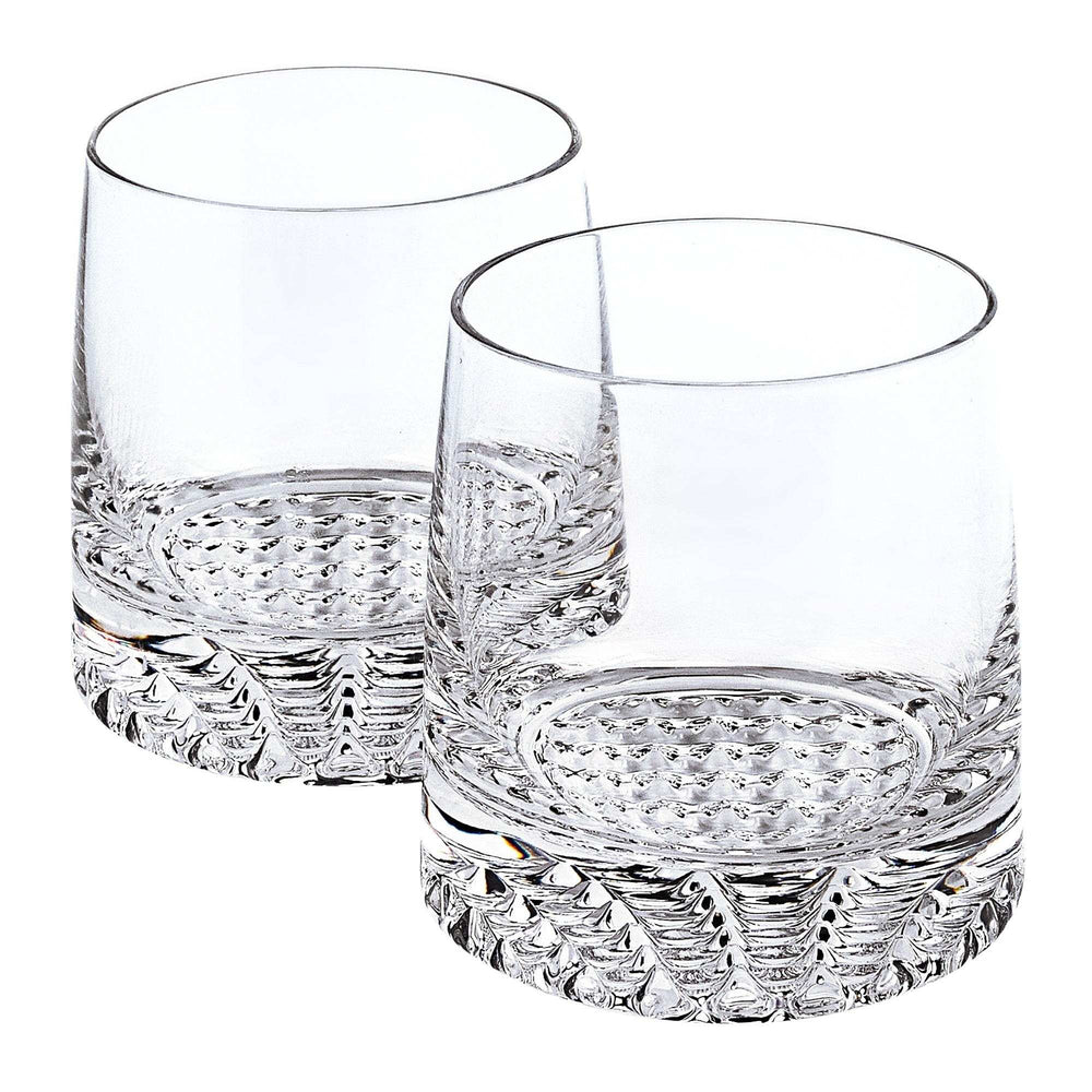 Mouth Blown European Crystal Whiskey Set 4 Pc Rocks Or Dof Set - Homeroots - Flyclothing LLC