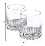 Mouth Blown European Crystal Whiskey Set 4 Pc Rocks Or Dof Set - Homeroots - Flyclothing LLC