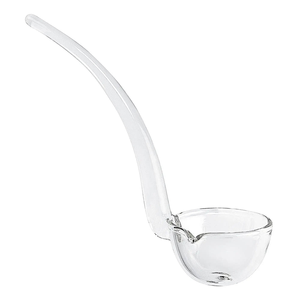 7" Mouth Blown Crystal Gravy Ladle - Homeroots