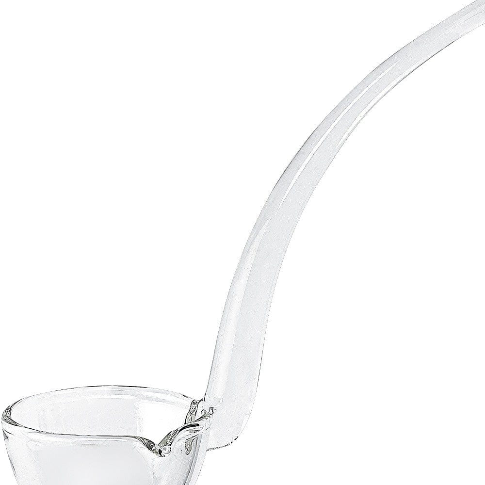7" Mouth Blown Crystal Gravy Ladle - Homeroots