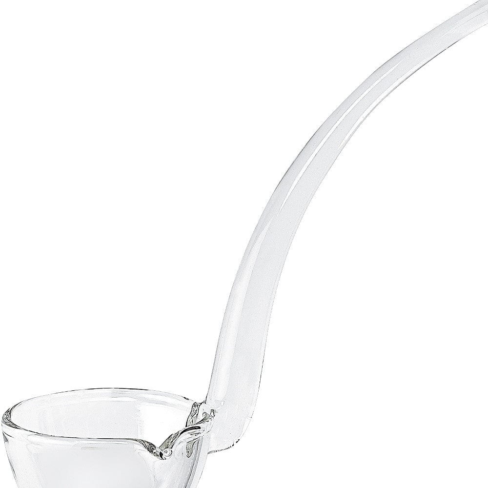 7" Mouth Blown Crystal Gravy Ladle - Homeroots