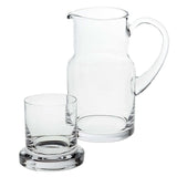 8 Mouth Blown Glass 2 Pc Bedside Or Desktop Carafe Set 24 Oz - Homeroots - Flyclothing LLC