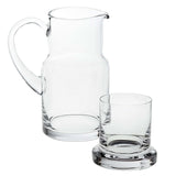 8 Mouth Blown Glass 2 Pc Bedside Or Desktop Carafe Set 24 Oz - Homeroots - Flyclothing LLC