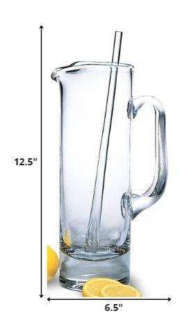 Mouth Blown European Crystal Martini Pitcher And Stirrer 54 Oz - Homeroots - Flyclothing LLC