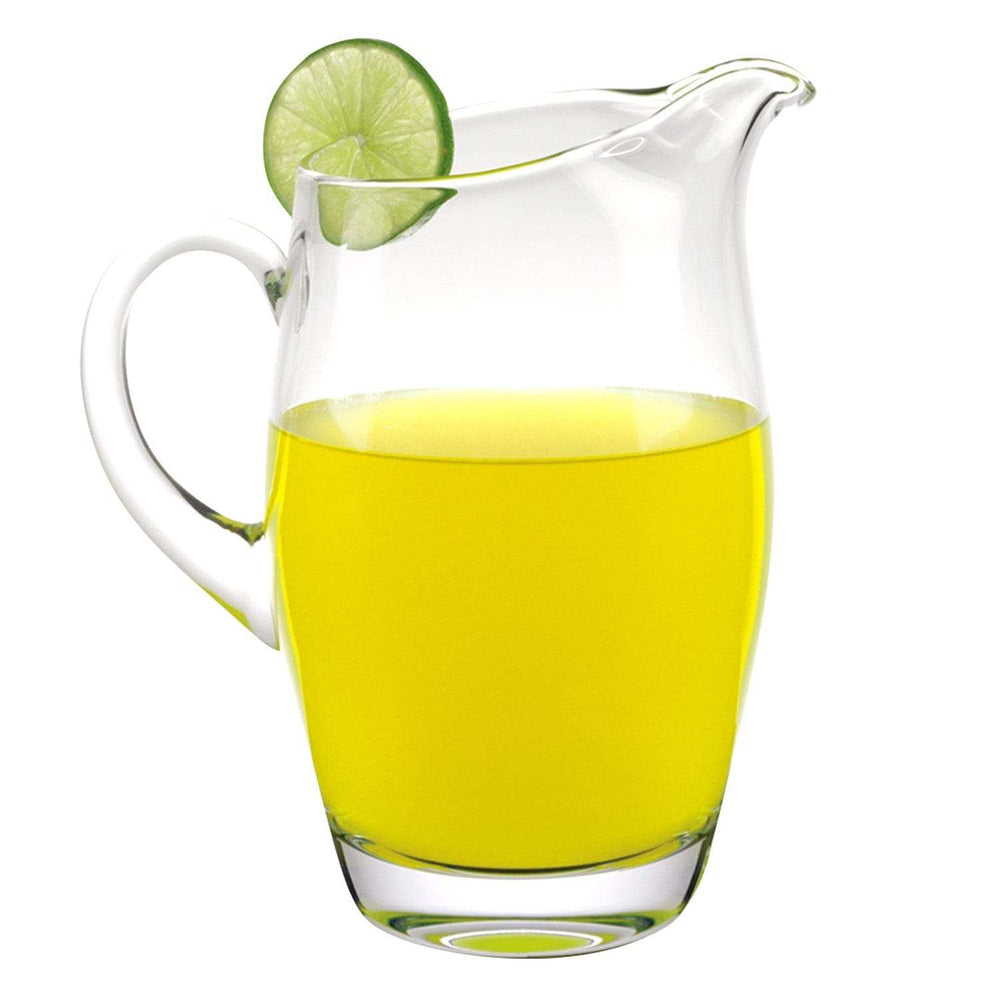 9 Mouth Blown Crystal Barrel Water Juice Or Iced Tea Pitcher 54 Oz - Homeroots - Flyclothing LLC