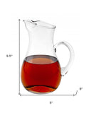 Mouth Blown Ice Tea Martini Or Water Glass Pitcher 36 Oz - Homeroots - Flyclothing LLC