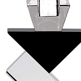Black Crystal Geometric Tabletop Pillar Candle Holders - Homeroots - Flyclothing LLC