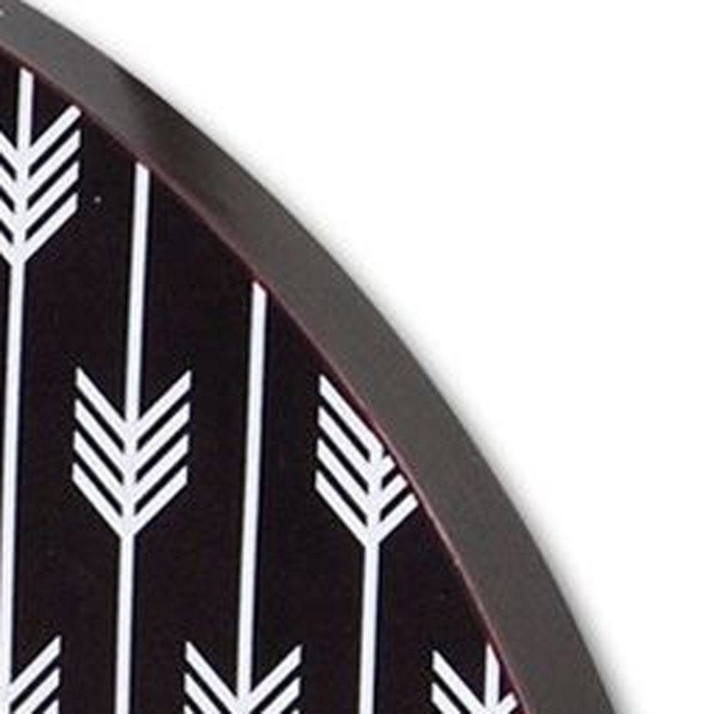 4" Circle Black And White Wood Analog Wall Clock - Homeroots - Flyclothing LLC