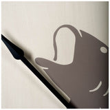 3" Circle Black Wood Analog Wall Clock - Homeroots - Flyclothing LLC