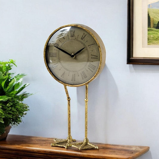 15" Gold Crystal Tabletop Sculpture - Homeroots