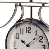 5" Circle Black Glass Analog Wall Clock - Homeroots - Flyclothing LLC