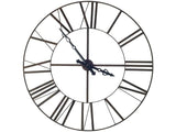50" Circle Black Metal Skeleton Wall Clock - Homeroots - Flyclothing LLC