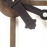 50" Circle Black Metal Skeleton Wall Clock - Homeroots - Flyclothing LLC