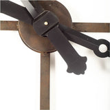 50" Circle Black Metal Skeleton Wall Clock - Homeroots - Flyclothing LLC